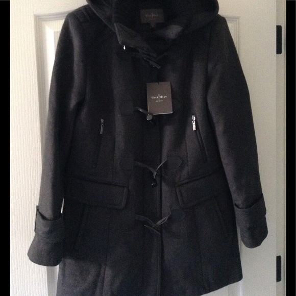 Cole Haan Jackets & Blazers - COLE HAAN  Dark Charcoal Gray Duffel - Toggle Coat